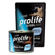 Prolife Sterilised Pesce Bianco Fresco E Patate Cibo Umido Per Gatti Adulti Lattina 200g