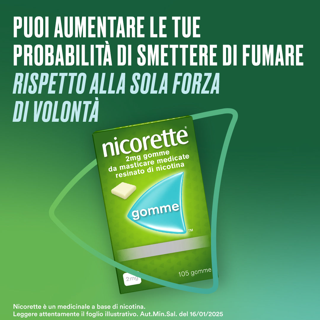 Nicorette Gomme Masticabili Per Smettere Di Fumare 2mg 105 Pezzi