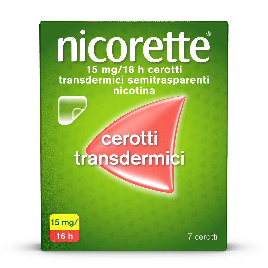 Nicorette Cerotti Transdermici 15 mg/16 h Nicotina 7 Cerotti