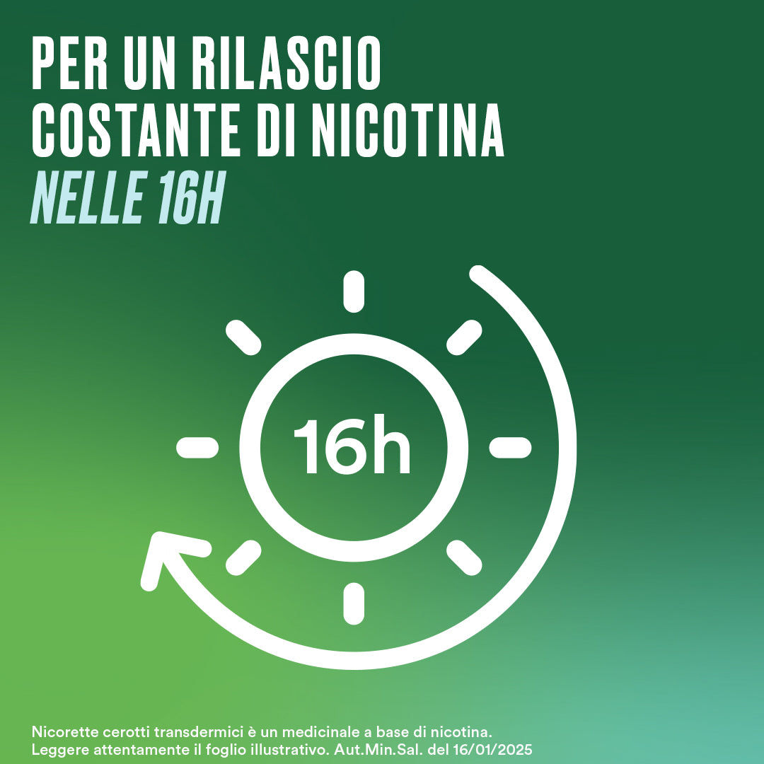 Nicorette Cerotti Transdermici 15 mg/16 h Nicotina 7 Cerotti