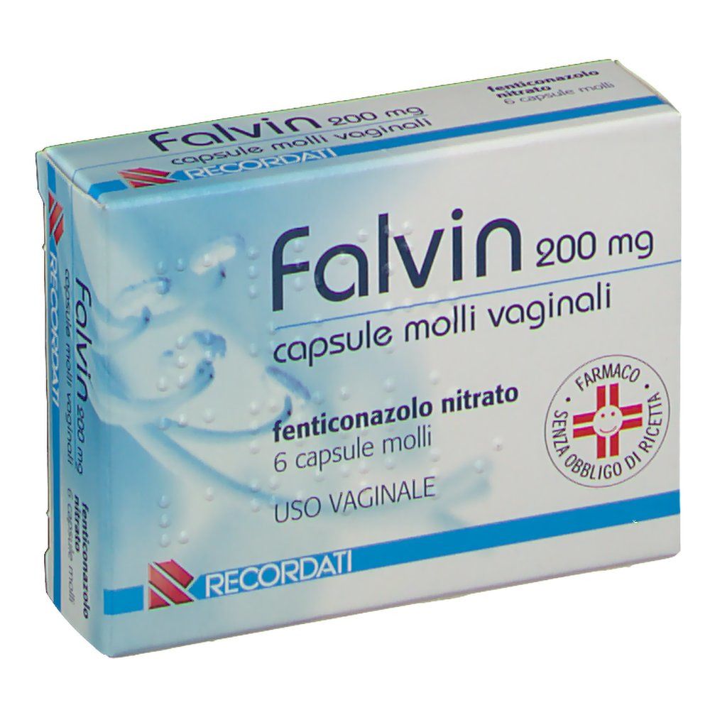 Falvin 6 capsule vaginali molli 200mg