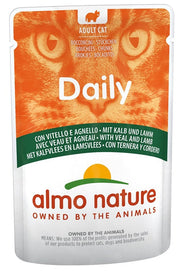 Almo Nature Daily Cibo Umido Con Vitello E Agnello Gatti Adulti Bustina 70g