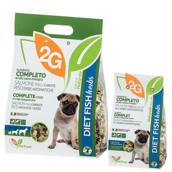 2g pet food diet fish herbs 350 g