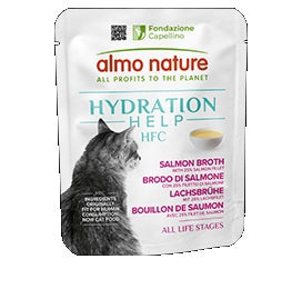 Almo Nature Hydration Help Brodo Salmone con Filetti di Salmone 50 g