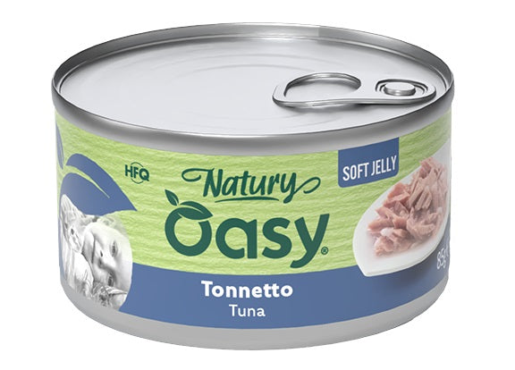 Oasy Wet Cat Natury Soft Jelly Tonnetto Lattina 85 g