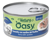 Oasy Wet Cat Natury Soft Jelly Tonnetto con Sardine Lattina 85 g