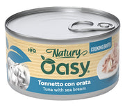 Oasy Wet Cat Natury Cooking Broth Tonnetto con Orata Lattina 85 g