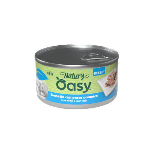 Oasy Wet Dog Natury Soft Jelly Tonnetto con Pesce Oceanico Lattina 150 g
