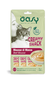 Oasy Snack Cat Creamy Manzo 4 x 15g