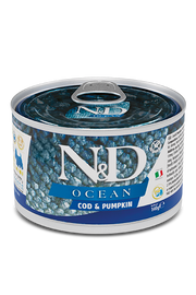 N&D Dog Ocean Cibo Umido Merluzzo E Zucca Per Cani Adulti Taglia Mini 140g