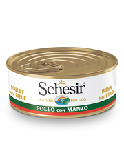 Schesir Pollo Con Manzo Cibo Umido Cani Adulti Lattina 150 g