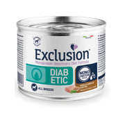 Exclusion Monoprotein Veterinary Diet Formula Diabetic Umido Suino/Sorgo/Piselli Per Cani Adulti 200g