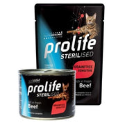 Prolife Sterilised Manzo Fresco E Patate Cibo Umido Per Gatti Adulti Lattina 200g