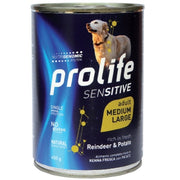 Prolife Sensitive Renne Con Patate Cibo Umido Per Cani Adulti Taglia Media/Grande Lattina 800g