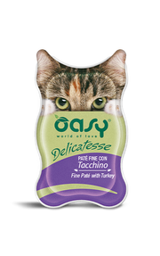 Oasy Wet Cat Delicatessse Patè Con Tacchino Per Gatti 85g