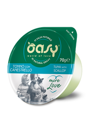 Oasy Wet Cat More Love Tonno Con Canestrello Cibo Umido Per Gatti Adulti 70g