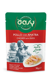 Oasy Wet Cat  More Love Pollo Con Anatra Cibo Umido Per Gatti Adulti 70g