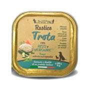 Unipro Rustico Cibo Umido Trota E Riso E Verdure Per Cani Vaschetta 100g