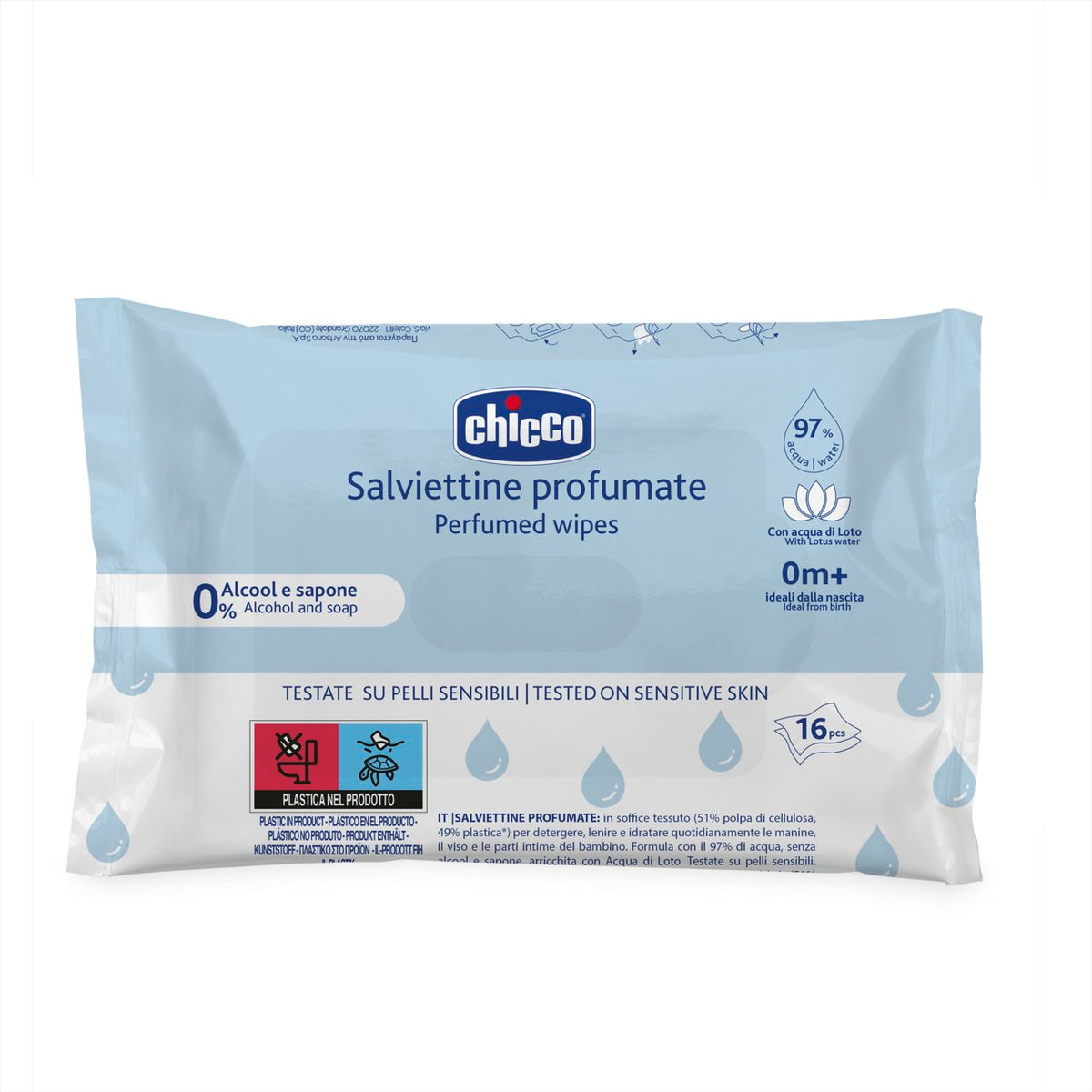 Chicco 16 Salviettine Profumate