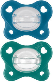Chicco Dual Soft Succhietto Azzurro 16-36 Mesi 2 Pezzi