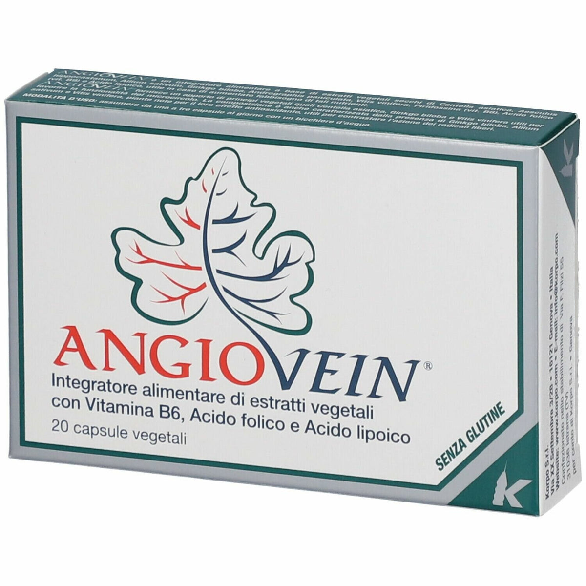Angiovein integratore circolo 20 capsule in gelatina