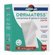 Master-Aid Garza Compressa Dermatess Cotone 18x40cm 12 Pezzi