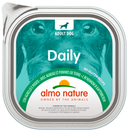 Almo Nature Daily Menù Cibo Umido Agnello/Patate Per Cani Adulti Vaschetta 100g