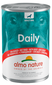 Almo Nature Daily Menù Cibo Umido Manzo Per Cani Adulti Lattina 400g