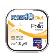 Forza10 Solo Diet Pollo Patè Per Cani Adulti Vaschetta 100g