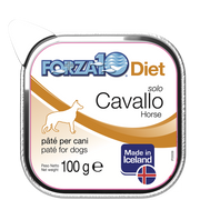 Forza10 Solo Diet Cavallo Paté Per Cani Adulti Vaschetta 100g