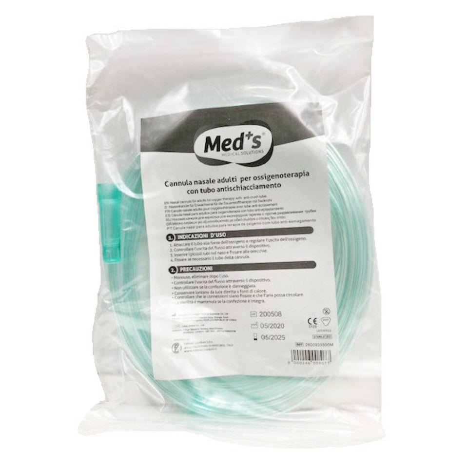 Med's Cannula nasale adulti per ossigenoterapia 
