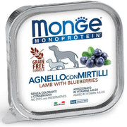 Monge Monoprotein Agnello Con Mirtilli Cibo Umido Per Cani Adulti 150g