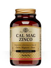 Solgar Cal Mag Zinco 100 Tavolette - Supporto Ossa e Sistema Immunitario