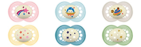 Mam Succhietto Original Night Silicone 2 Pezzi 16 Mesi+