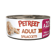 Petreet Adult Sfilaccetti Di Pollo Con Gamberetti Per Gatti Lattina 70g