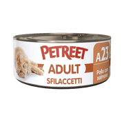 Petreet Adult Sfilaccetti Di Pollo Con Salmone Per Gatti Lattina 70g