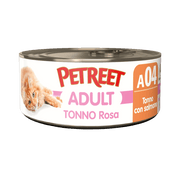 Petreet Adult Tonno Rosa Con Salmone Per Gatti Lattina 70g