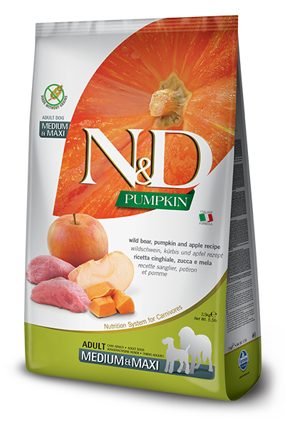 Farmina N&D Pumpkin Cinghiale E Zucca Cani Adulti Taglia Media E Grande Sacco 2,5kg