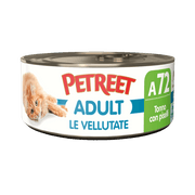 Petreet Adult Le Vellutate Tonno Con Piselli Per Gatti Lattina 70g