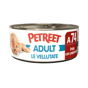 Petreet Adult Le Vellutate Pollo Con Peperoni Per Gatti Lattina 70g