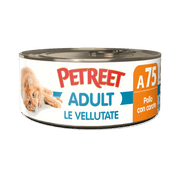 Petreet Adult Le Vellutate Pollo Con Carote Per Gatti Lattina 70g