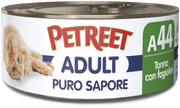 Petreet Puro Sapore Tonno Con Fagiolini Cibo Umido Per Gatti Adulti Lattina 70g