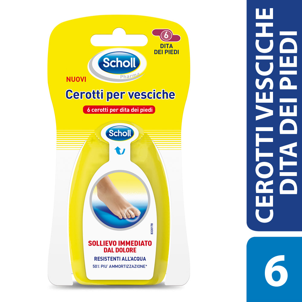 Scholl Cerotti Vesciche Per Dita dei Piedi 6 Cerotti