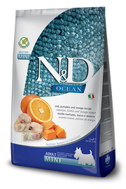 Farmina N&D Ocean Merluzzo E Zucca Cani Adulti Taglia Mini Sacco 800g