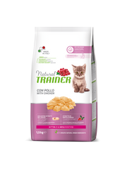 Natural Trainer Kitten Crocchette Con Pollo Per Gatti Cuccioli Sacco 1,5kg
