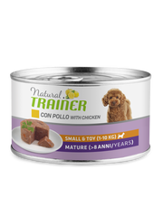 Natural Trainer Maintenance Mature Con Pollo Cani Adulti Taglia Mini Lattina 150g