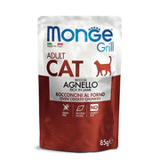 Monge Grill Adult Ricco in Agnello Cibo Umido Per Gatti Adulti 85g
