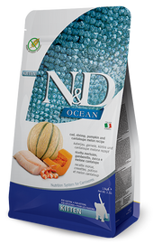 Farmina N&D Ocean Merluzzo E Gamberetto Gatti Cuccioli Sacco 300g