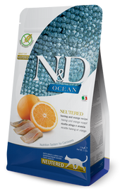 Farmina N&D Ocean Neutered Aringa E Arancia Gatti Adulti Sterilizzati Sacco 1,5kg