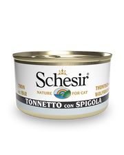 Schesir Tonnetto Con Spigola Cibo Umido Gatti Adulti Lattina 85